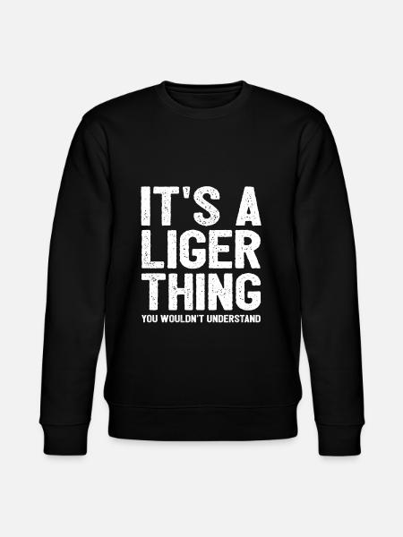 Liger Funny Gift - Stanley/Stella CHANGER Unisex Organic Sweatshirt - black