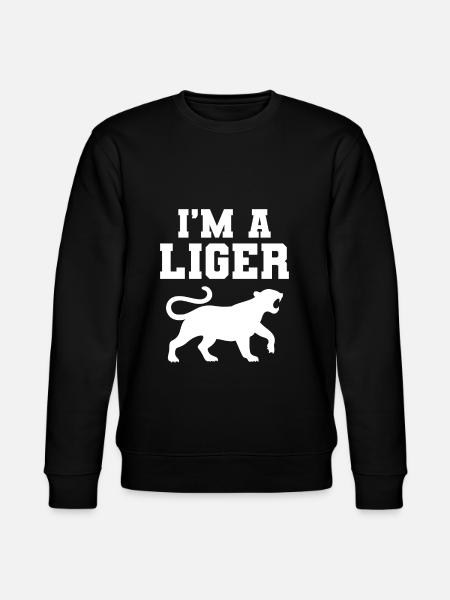 Liger Funny Gift - Stanley/Stella CHANGER Unisex Organic Sweatshirt - black