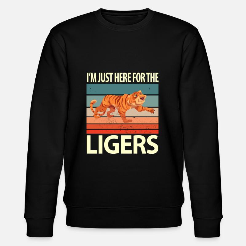 Liger Lustiges Geschenk - Stanley/Stella Unisex Bio-Sweatshirt CHANGER  - Schwarz