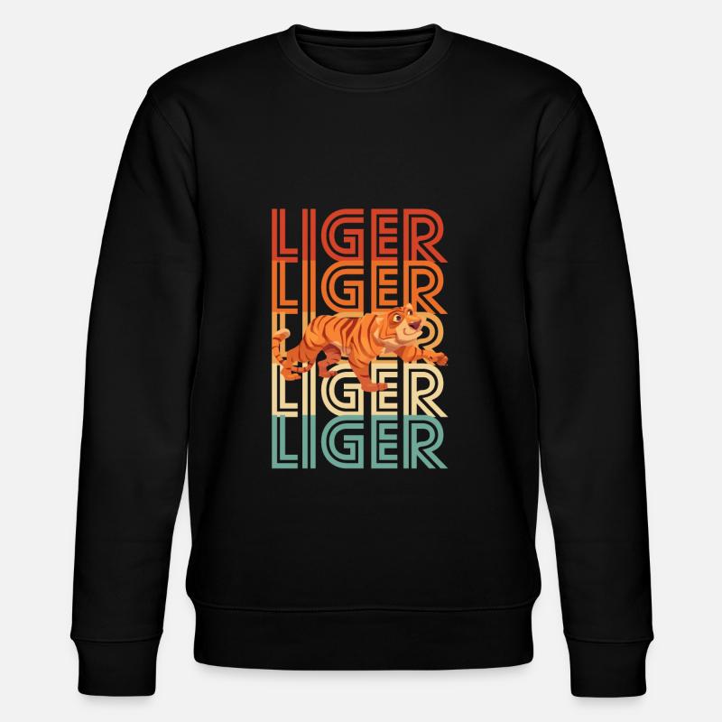 Liger Lustiges Geschenk - Stanley/Stella Unisex Bio-Sweatshirt CHANGER  - Schwarz