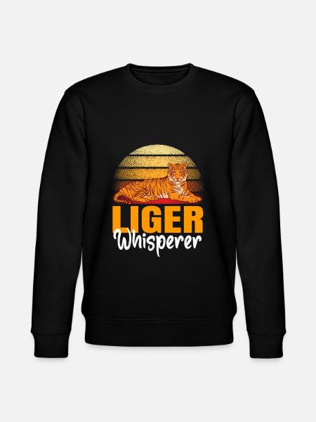 Liger Funny Gift - Stanley/Stella CHANGER Unisex Organic Sweatshirt - black