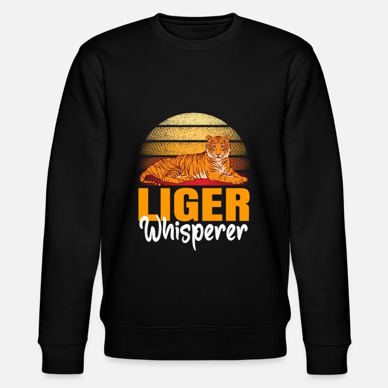Liger Funny Gift - Stanley/Stella CHANGER Unisex Organic Sweatshirt - black