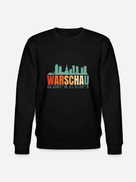 Varsovie Pologne Skyline - Sweat bio CHANGER Stanley/Stella Unisexe - noir