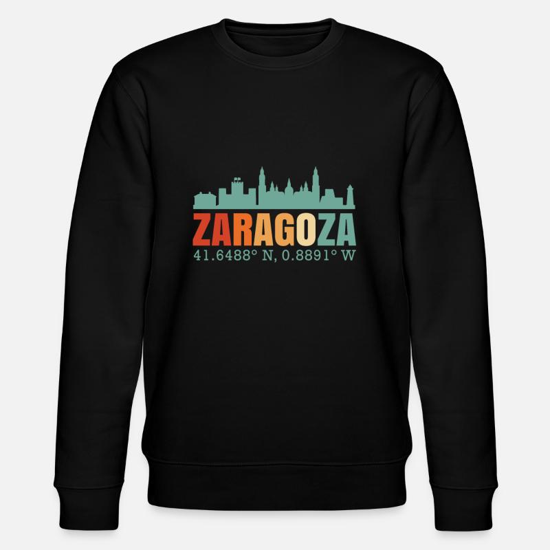 Saragosse Espagne Skyline - Sweat bio CHANGER Stanley/Stella Unisexe - noir