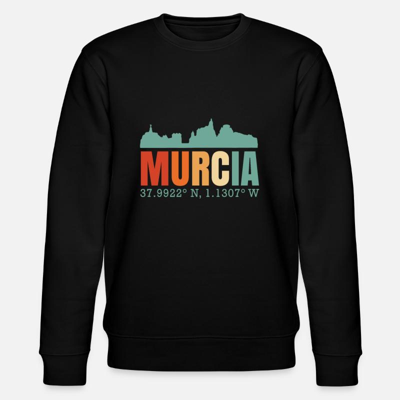 Murcia Spanien Skyline - Stanley/Stella Unisex Bio-Sweatshirt CHANGER  - Schwarz