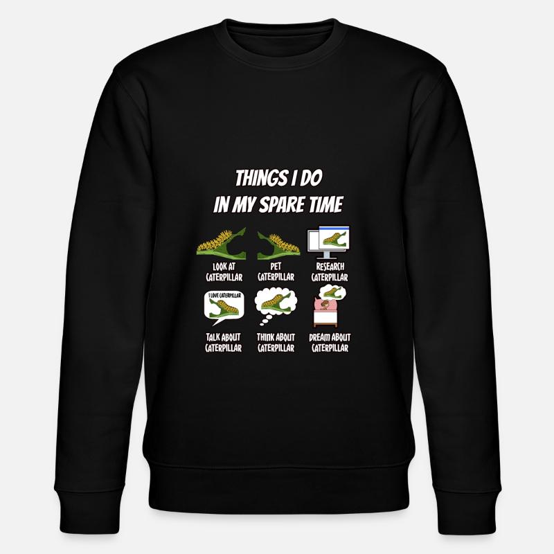 Raupe - Stanley/Stella Unisex Bio-Sweatshirt CHANGER  - Schwarz