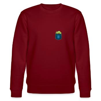 Chenille - Sweat bio CHANGER Stanley/Stella Unisexe - bordeaux - Devant - Nik (191cm) & Marisol (170cm)