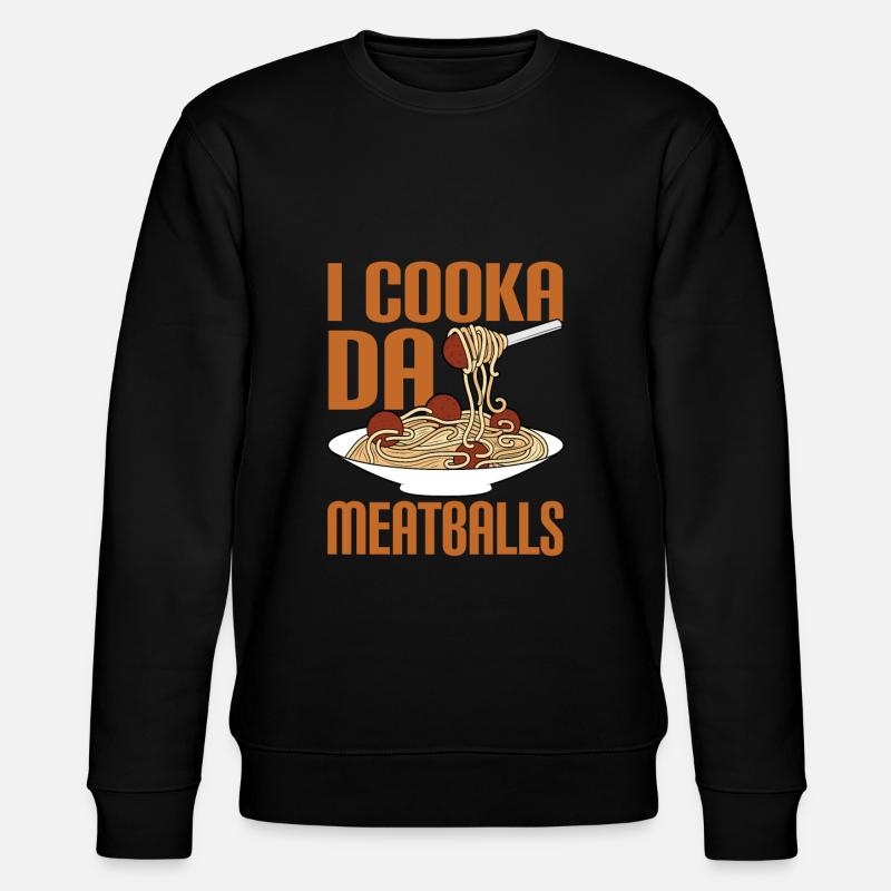 Meatballs Fleischbällschen Geschenk - Stanley/Stella Unisex Bio-Sweatshirt CHANGER  - Schwarz