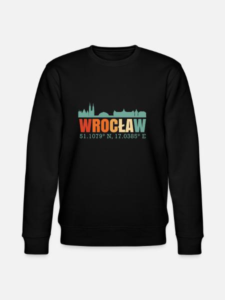 Wroclaw Poland Skyline - Stanley/Stella CHANGER Unisex Organic Sweatshirt - black