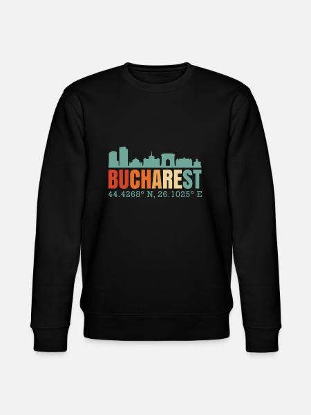 Bucharest Bucharest Romania Skyline - Stanley/Stella CHANGER Unisex Organic Sweatshirt - black