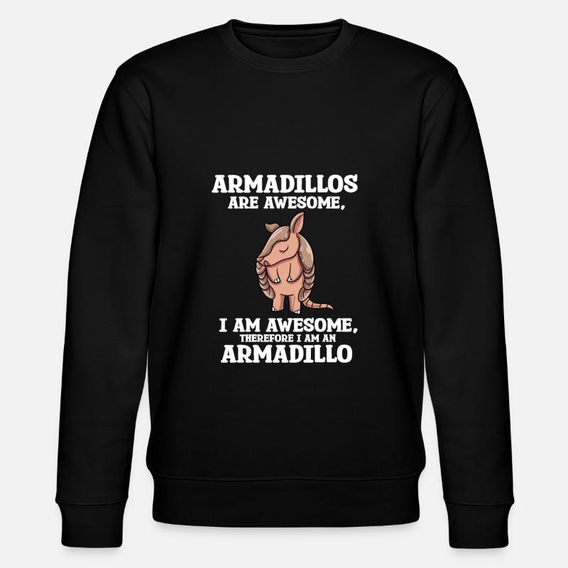 Armadillo Gift - Stanley/Stella CHANGER Unisex Organic Sweatshirt - black