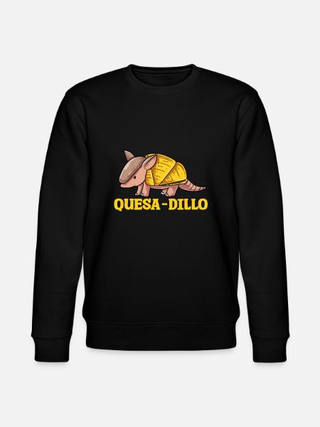 Quesa Dillo Armadillo Gift - Stanley/Stella CHANGER Unisex Organic Sweatshirt - black