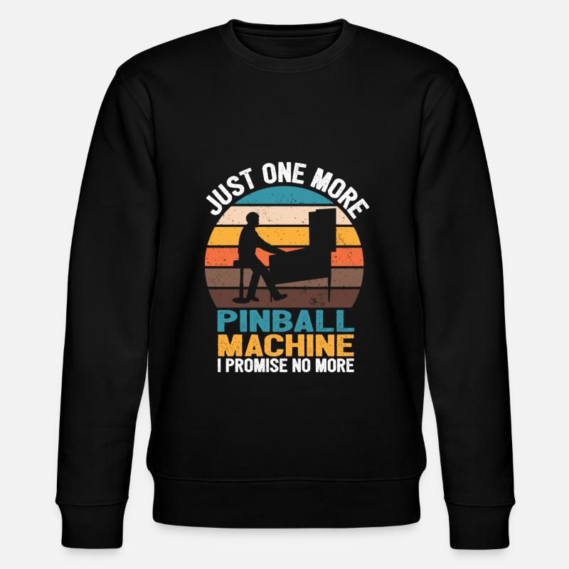 Pinball - Stanley/Stella Unisex Bio-Sweatshirt CHANGER  - Schwarz