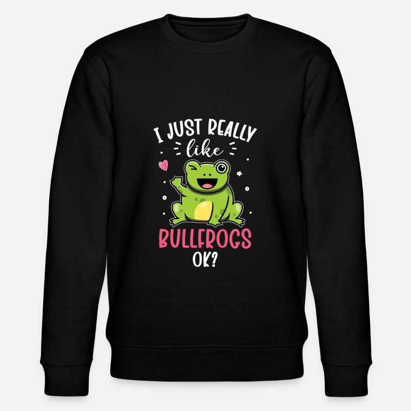 Ochsenfrosch Frosch Geschenk - Stanley/Stella Unisex Bio-Sweatshirt CHANGER  - Schwarz