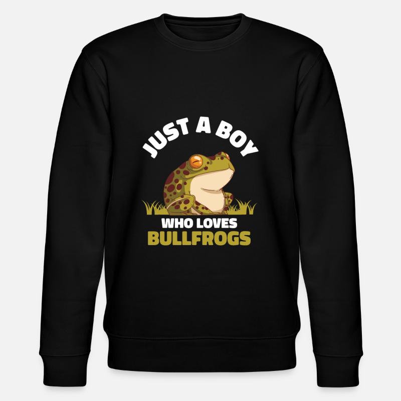 Cadeau de grenouille-taureau - Sweat bio CHANGER Stanley/Stella Unisexe - noir