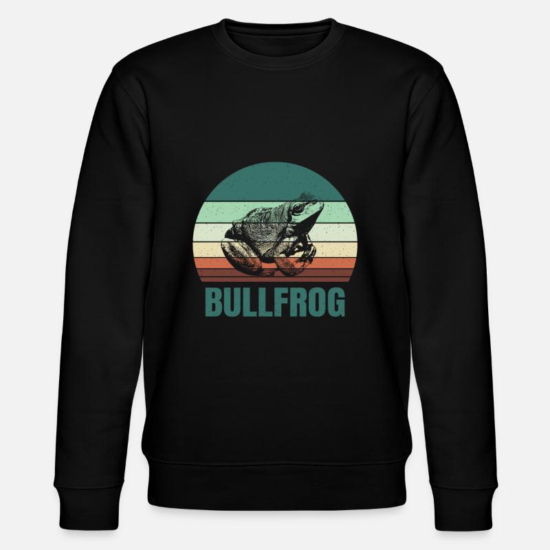 Cadeau de grenouille-taureau - Sweat bio CHANGER Stanley/Stella Unisexe - noir