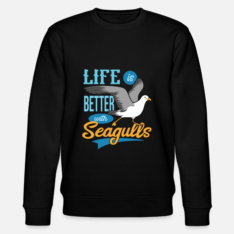 Mouette - Sweat bio CHANGER Stanley/Stella Unisexe - noir