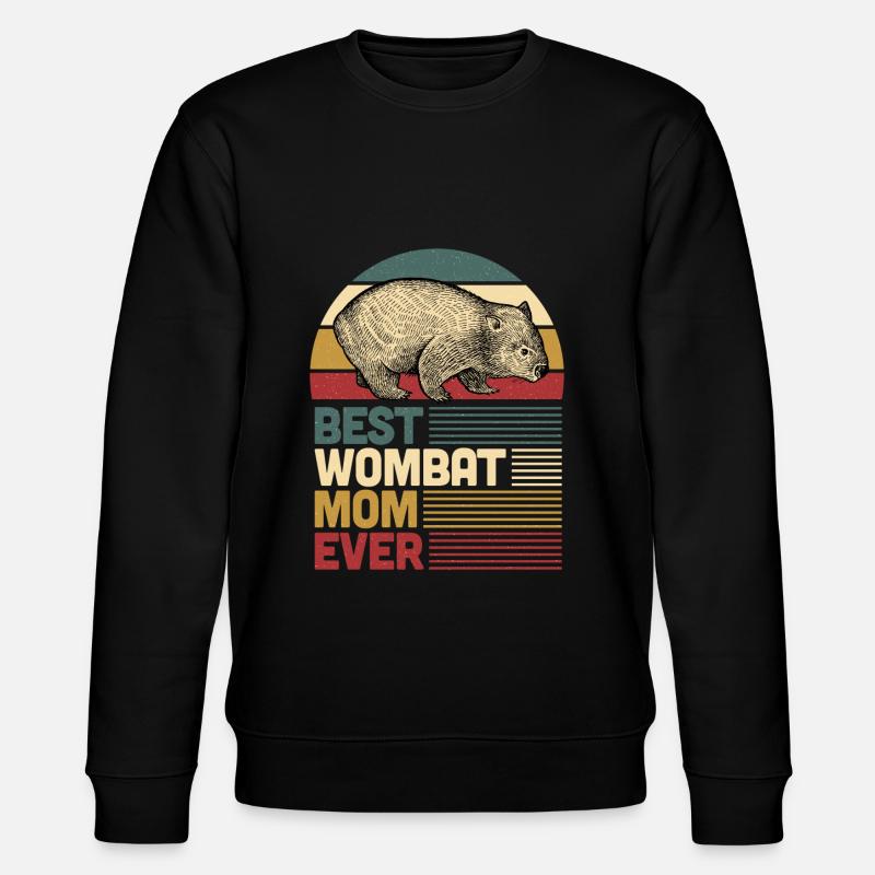 Wombat - Stanley/Stella Unisex Bio-Sweatshirt CHANGER  - Schwarz