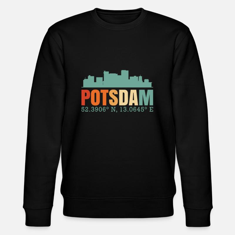 Potsdam Skyline - Stanley/Stella Unisex Bio-Sweatshirt CHANGER  - Schwarz