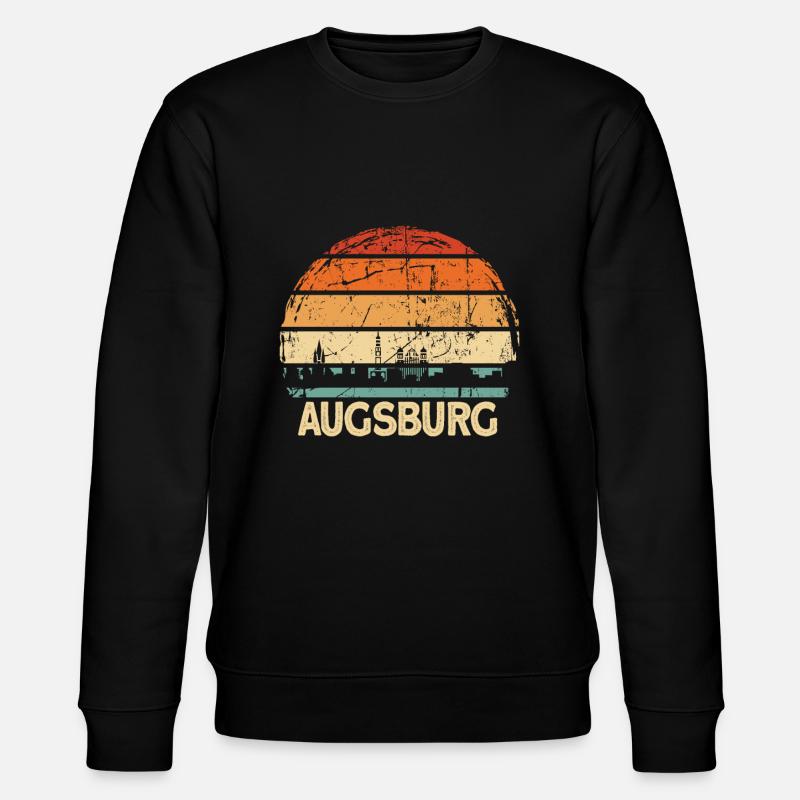 Augsburg - Stanley/Stella Unisex Bio-Sweatshirt CHANGER  - Schwarz
