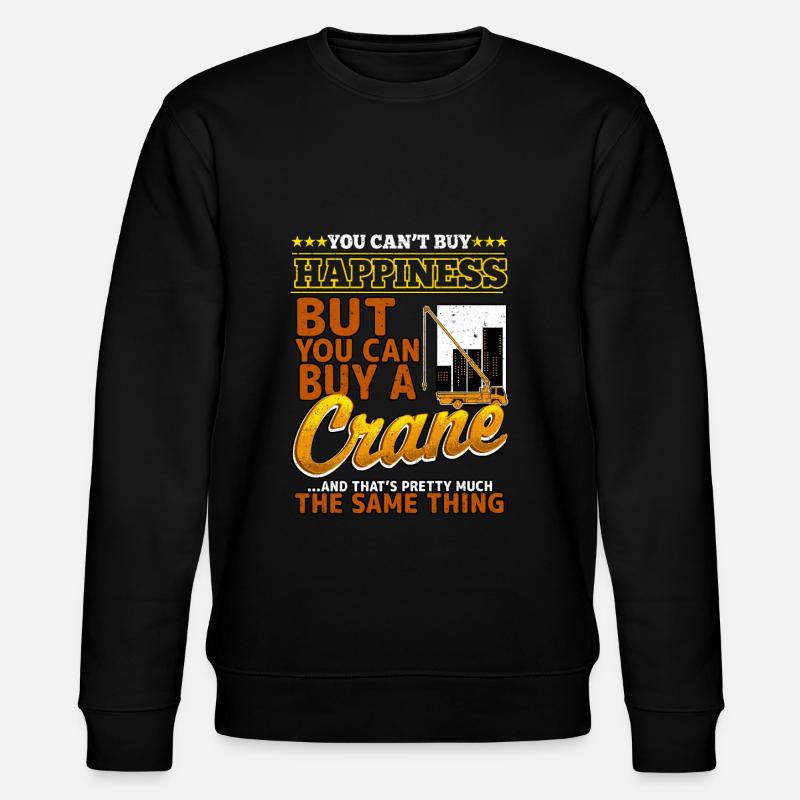 Crane operator crane gift - Stanley/Stella CHANGER Unisex Organic Sweatshirt - black