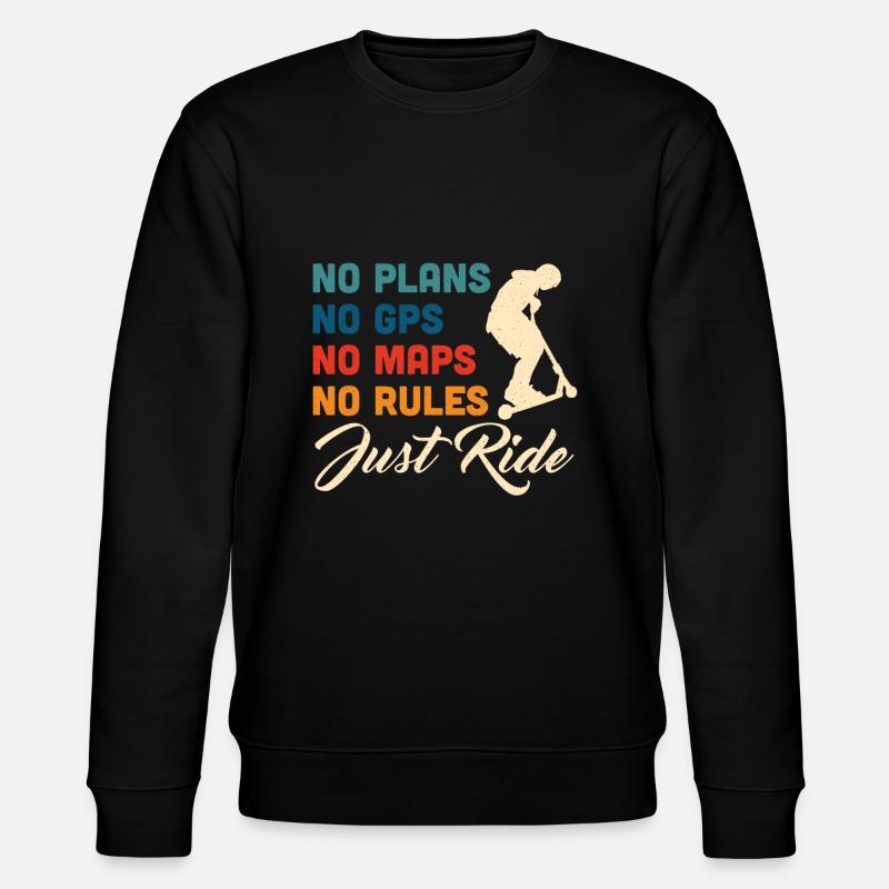 Scooter Scooter Scooter Gift - Stanley/Stella CHANGER Unisex Organic Sweatshirt - black