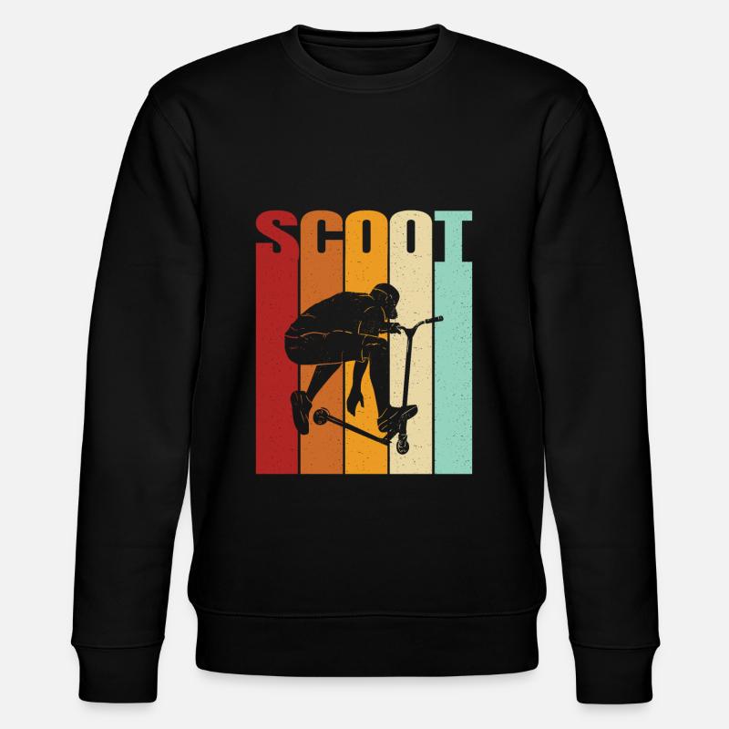 Scooter Scooter Scooter Gift - Stanley/Stella CHANGER Unisex Organic Sweatshirt - black