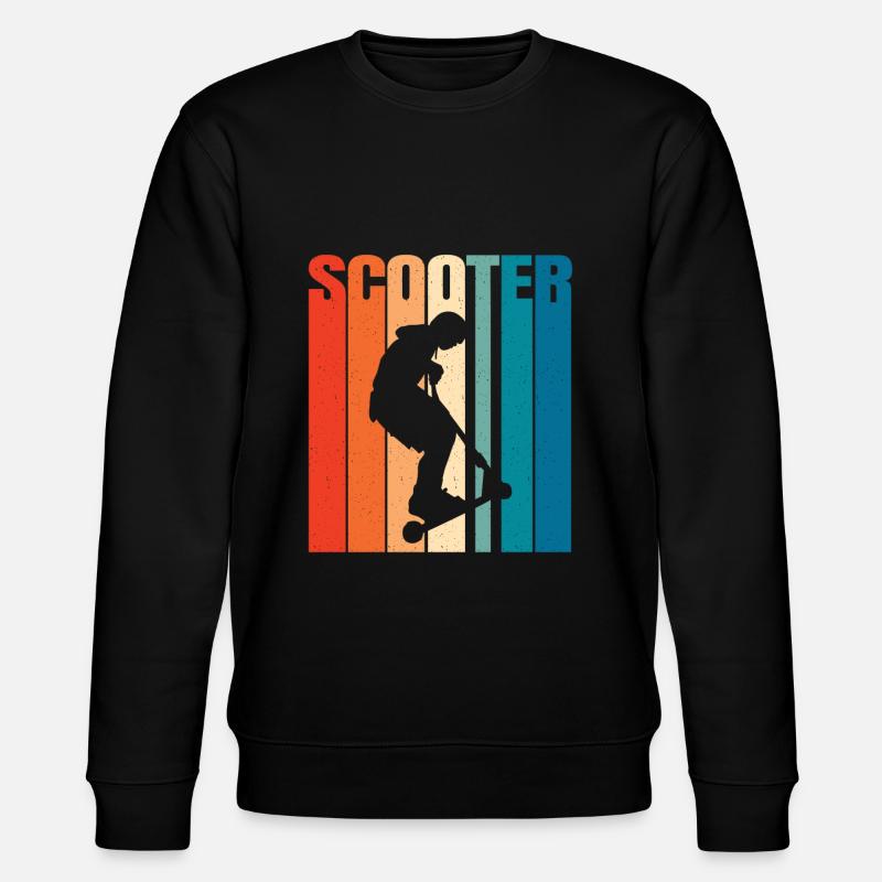 Scooter Scooter Scooter Gift - Stanley/Stella CHANGER Unisex Organic Sweatshirt - black