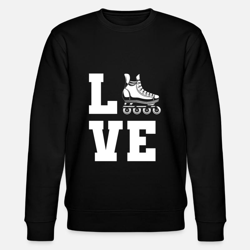 Inlineskating Inlineskater Geschenk - Stanley/Stella Unisex Bio-Sweatshirt CHANGER  - Schwarz