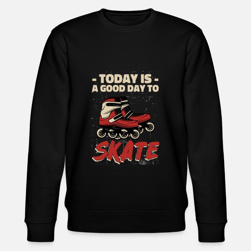 Inline Skating Inline Skating Gift - Stanley/Stella CHANGER Unisex Organic Sweatshirt - black