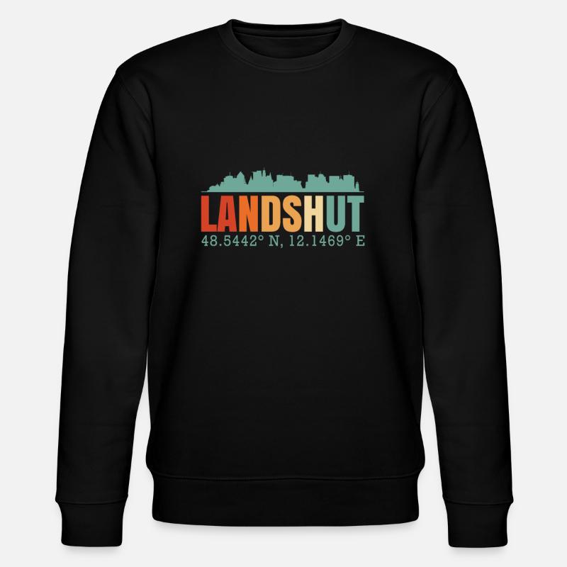 Landshut - Stanley/Stella Unisex Bio-Sweatshirt CHANGER  - Schwarz