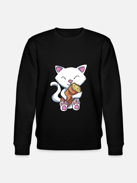 Knoblauch Knoblauchbrot Geschenk - Stanley/Stella Unisex Bio-Sweatshirt CHANGER - Schwarz