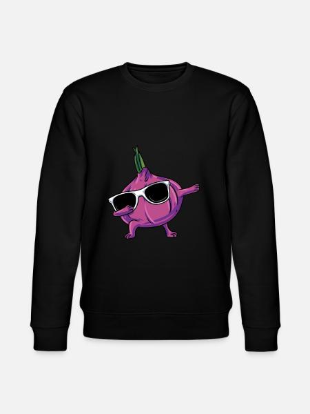 Knoblauch Knoblauchbrot Geschenk - Stanley/Stella Unisex Bio-Sweatshirt CHANGER - Schwarz