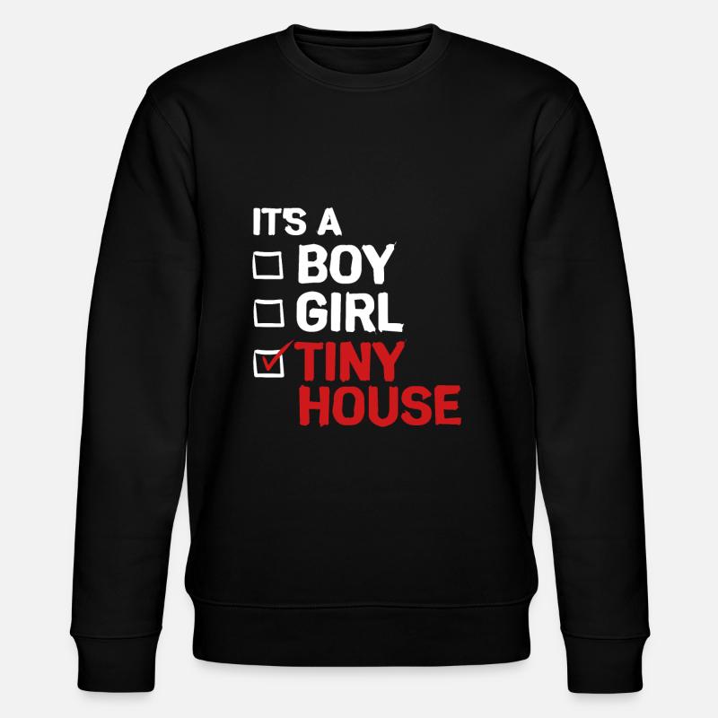 Tiny House - Stanley/Stella Unisex Bio-Sweatshirt CHANGER  - Schwarz