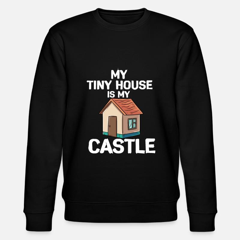 Tiny House - Stanley/Stella Unisex Bio-Sweatshirt CHANGER  - Schwarz