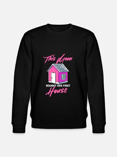 Erstes Haus Mama Geschenk - Stanley/Stella Unisex Bio-Sweatshirt CHANGER - Schwarz