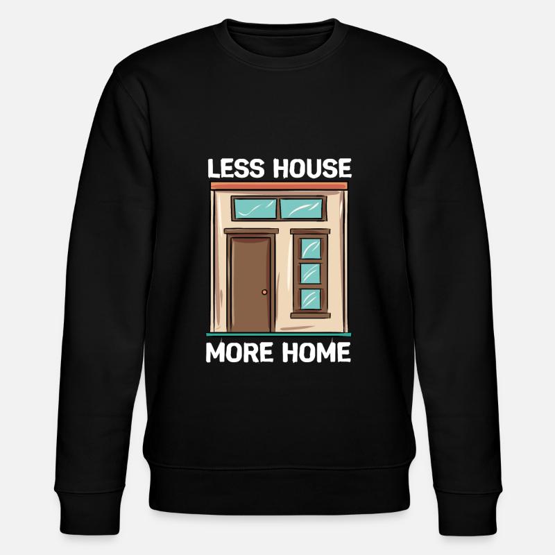 Tiny House - Stanley/Stella Unisex Bio-Sweatshirt CHANGER  - Schwarz