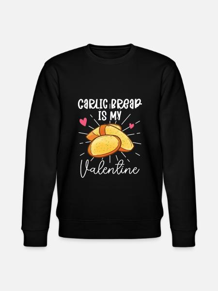 Garlic Garlic Bread Food Gift - Stanley/Stella CHANGER Unisex Organic Sweatshirt - black