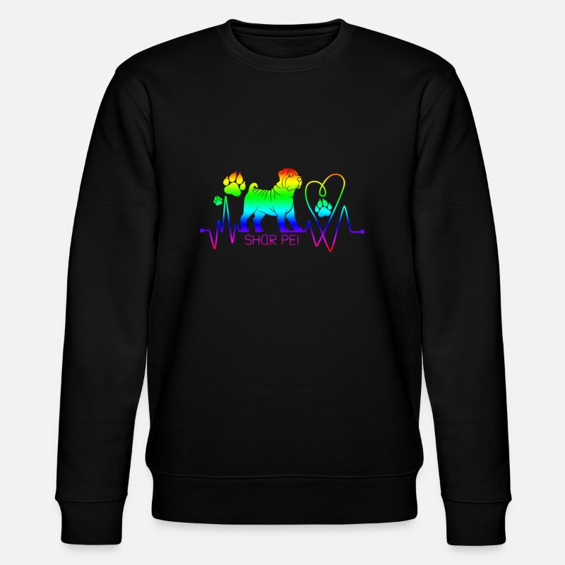 Chinese Shar Pei - Stanley/Stella Unisex Bio-Sweatshirt CHANGER  - Schwarz