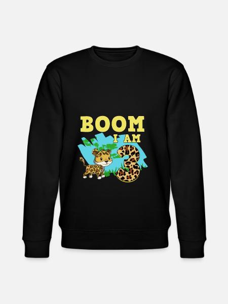 3rd birthday Jaguar - Stanley/Stella CHANGER Unisex Organic Sweatshirt - black