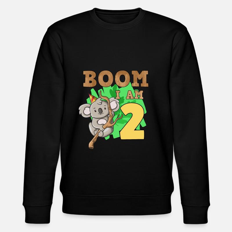 2ème anniversaire koala - Sweat bio CHANGER Stanley/Stella Unisexe - noir