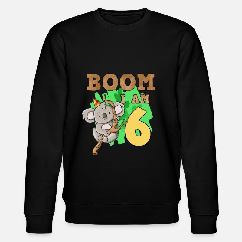 6ème anniversaire koala - Sweat bio CHANGER Stanley/Stella Unisexe - noir
