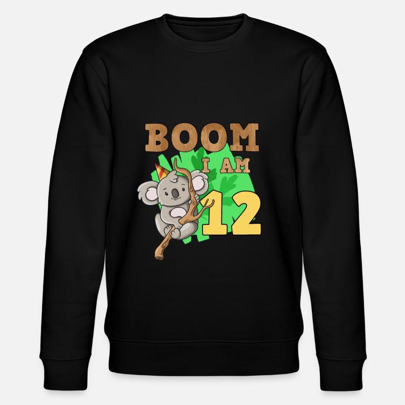 12e anniversaire koala - Sweat bio CHANGER Stanley/Stella Unisexe - noir