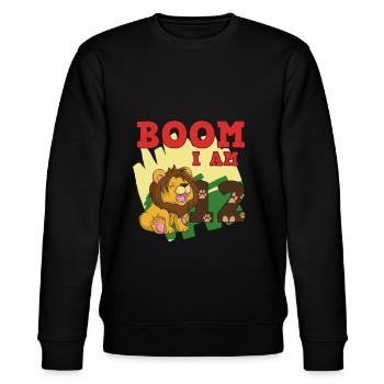12. Geburtstag - Stanley/Stella Unisex Bio-Sweatshirt CHANGER  - Schwarz - Vorne - Nik (191cm) & Marisol (170cm)