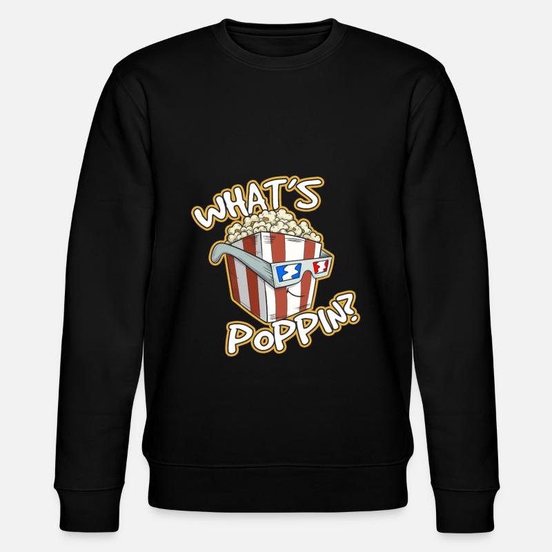 Whats Poppin - Stanley/Stella Unisex Bio-Sweatshirt CHANGER  - Schwarz