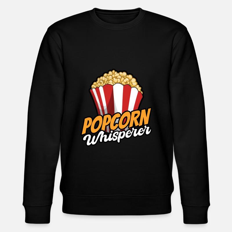 Popcorn Whisperer - Stanley/Stella CHANGER Unisex Organic Sweatshirt - black
