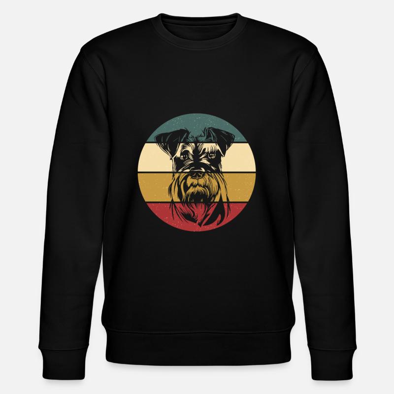 Zwergschnauzer - Stanley/Stella Unisex Bio-Sweatshirt CHANGER  - Schwarz