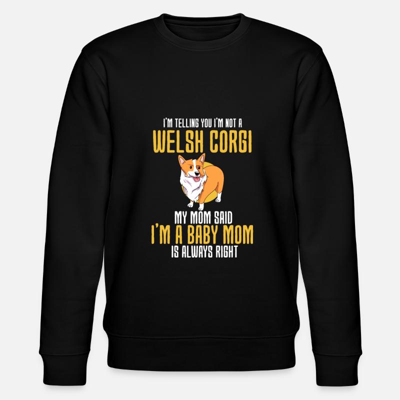 Welsh Corgi - Stanley/Stella Unisex Bio-Sweatshirt CHANGER  - Schwarz