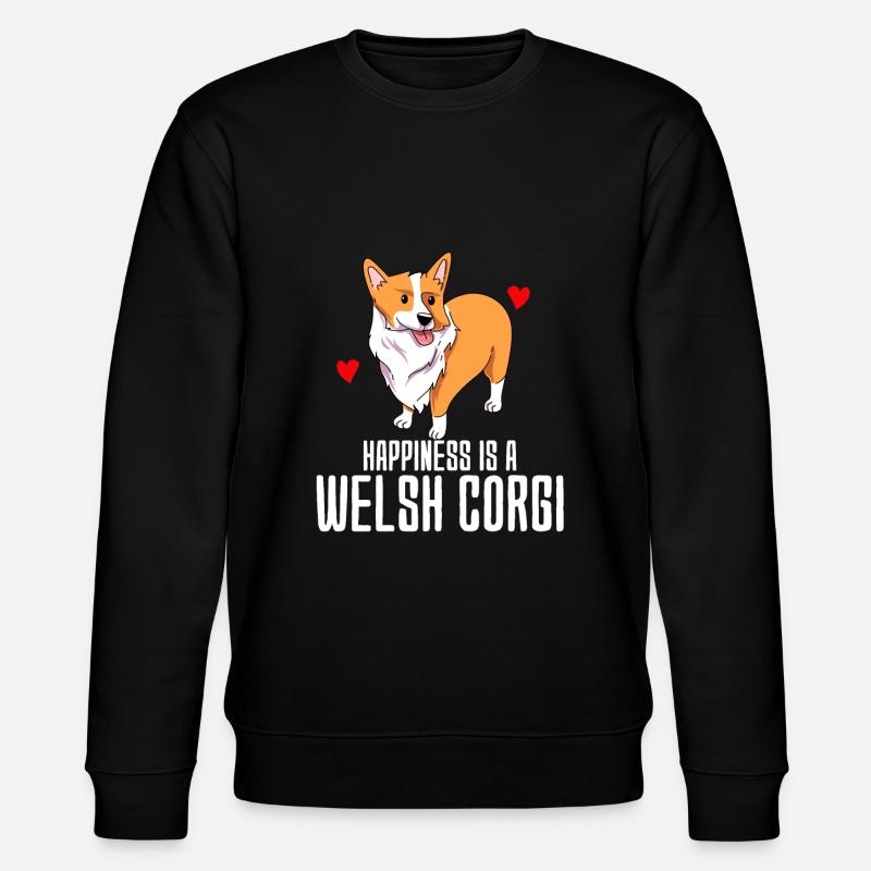 Welsh Corgi - Stanley/Stella Unisex Bio-Sweatshirt CHANGER - Schwarz
