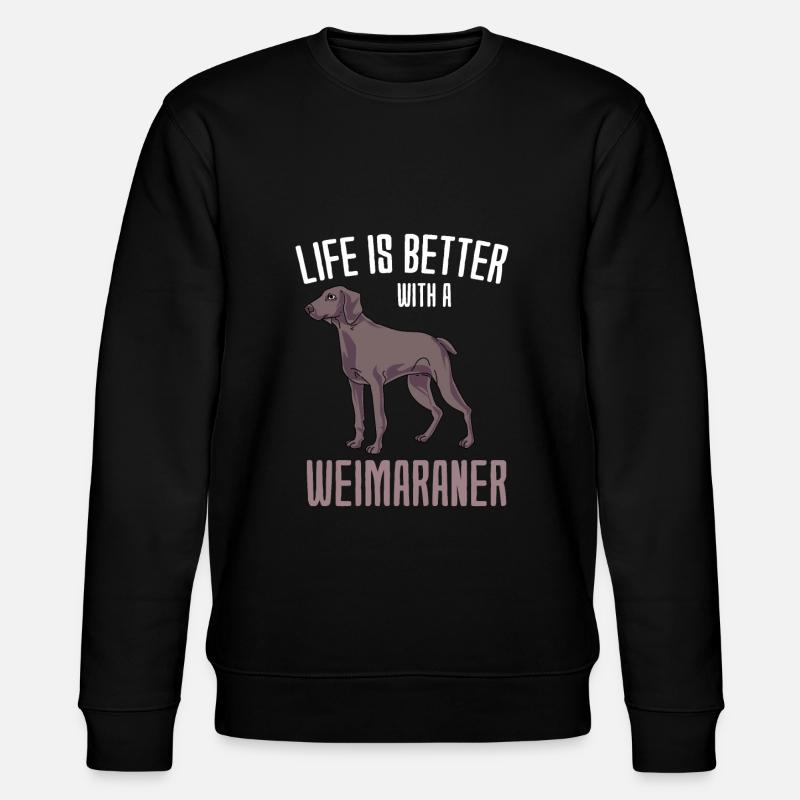 Weimaraner - Stanley/Stella CHANGER Unisex Organic Sweatshirt - black